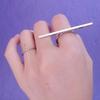 One Word Ring Metal Long Bar Rings Punk Exaggerated Knuckle Joint Rings For Women Finger Accessories Jewelry Gift