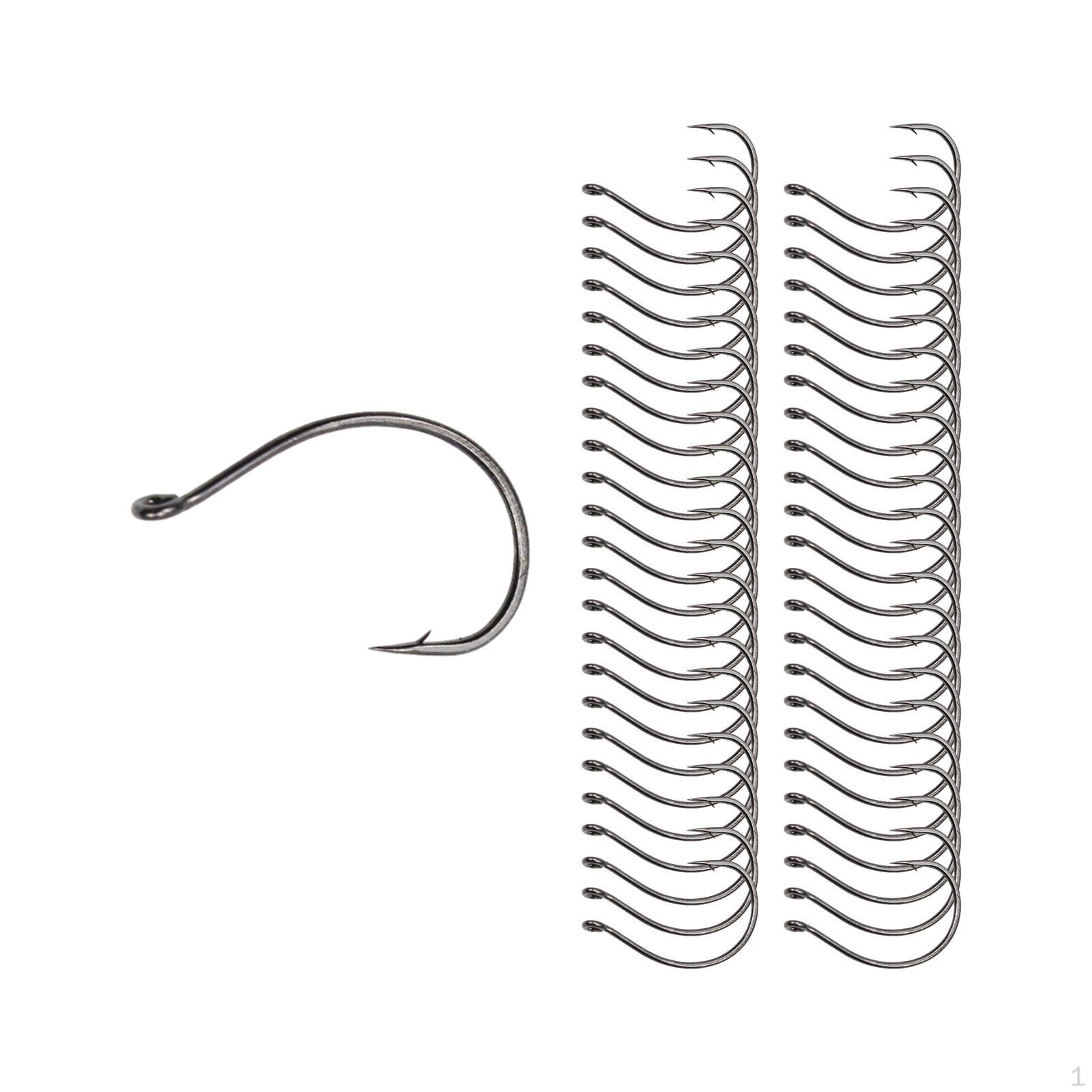 

50 шт. рыболовные крючки круглые соленые тяжелые снасти для ловли сома Length 23mm