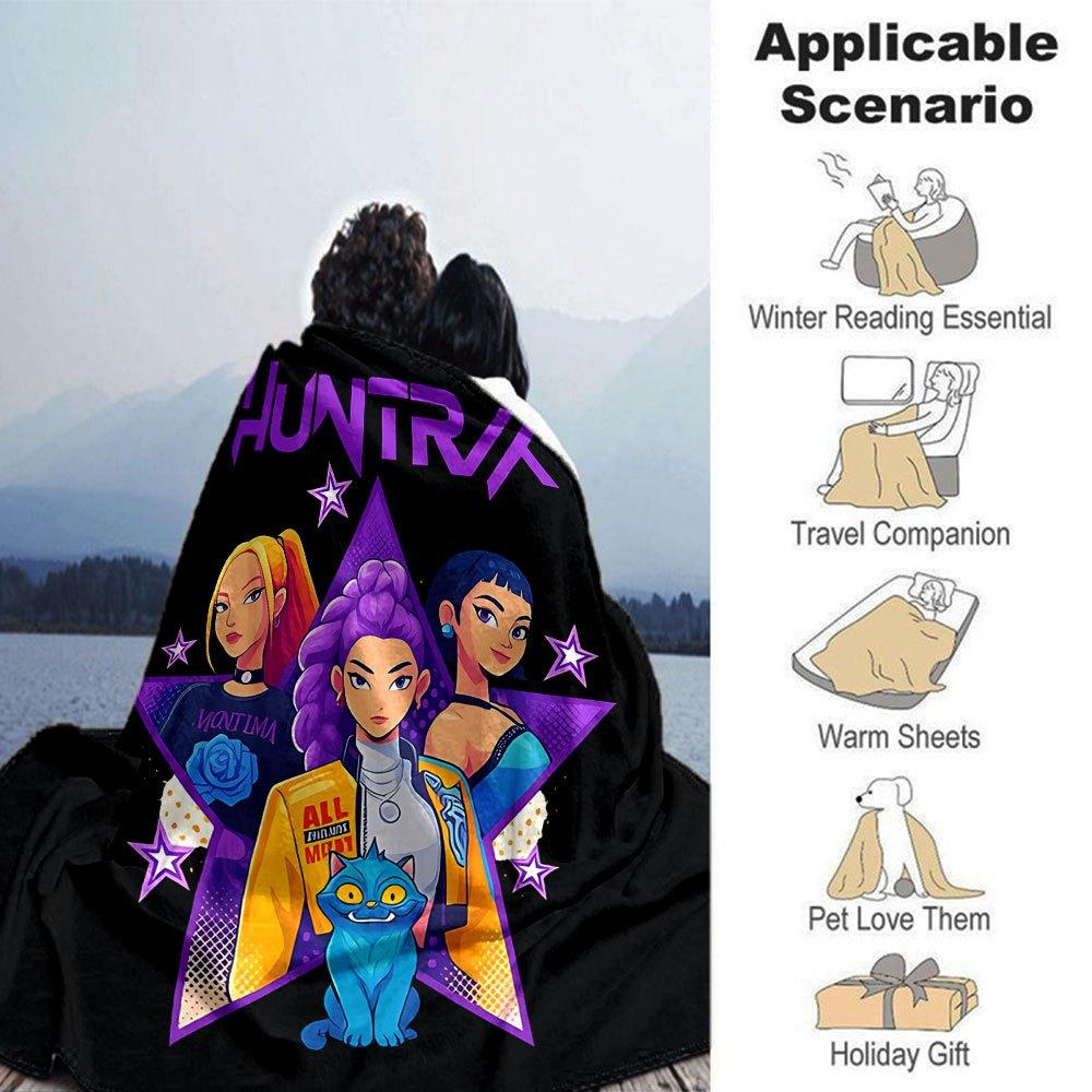 1pc hunter x Blanket Soft Warm Throw for Home, Office, Travel All Season Cozy Bedding Gift, Office Cozy Accessory