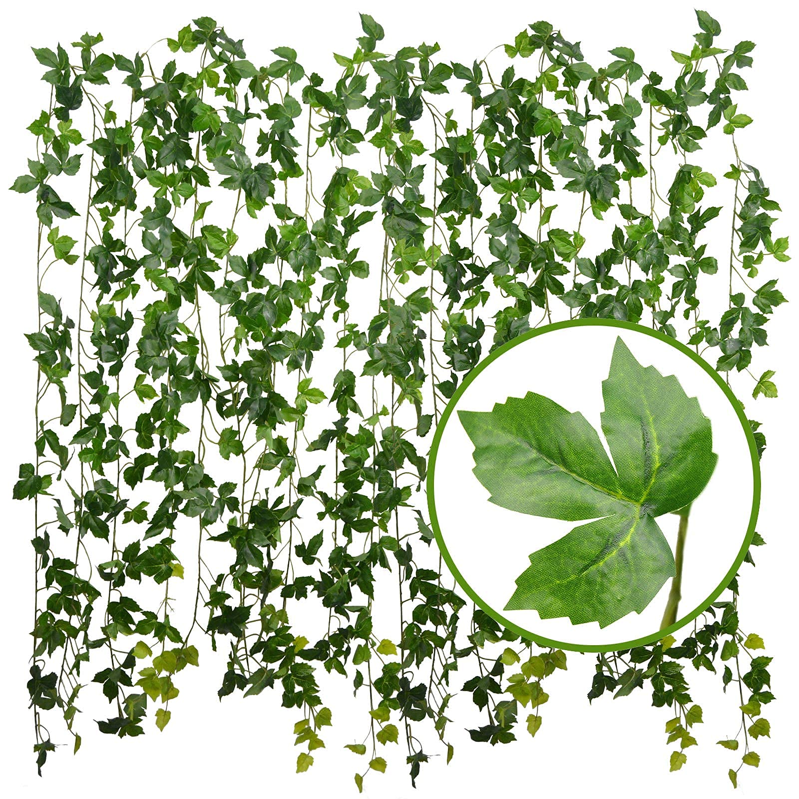 

Поддельный зеленый плющ Искусственное комнатное растение Натуральный на ощупь Водонепроницаемый С железной проволокой Высокая прочность Искусственный лист Листья Искусственная глициния Ветка Лоза Растение