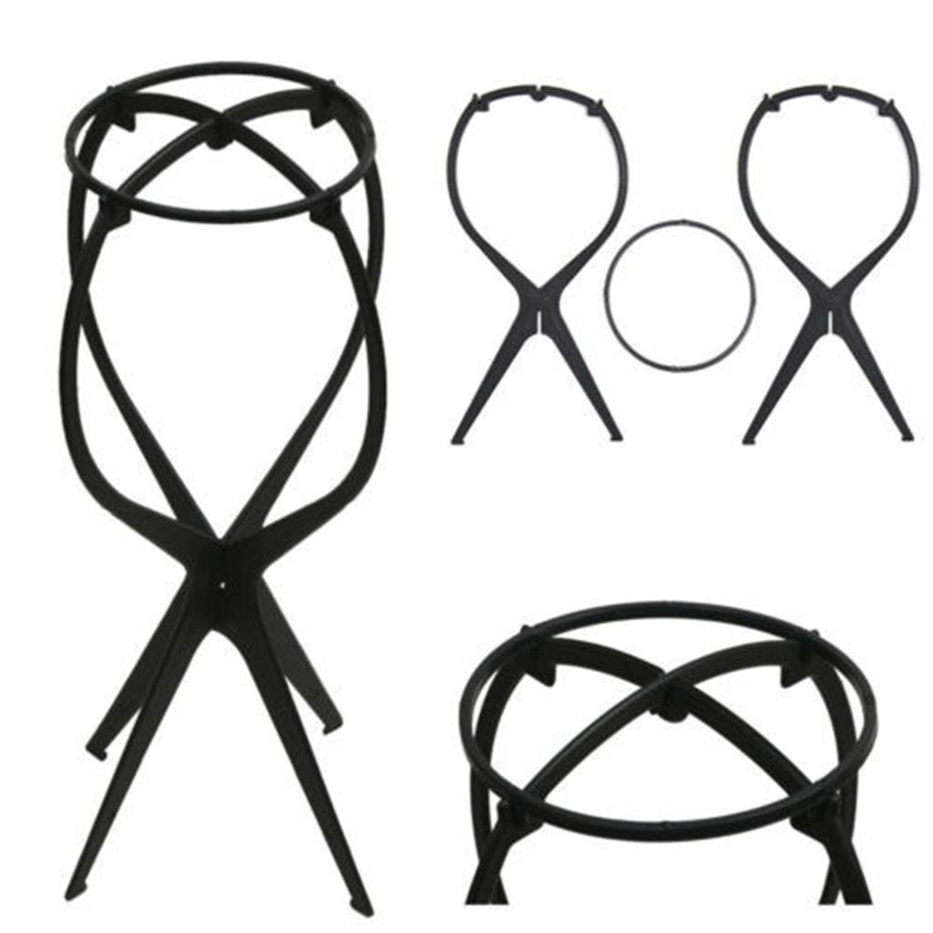 2PC Stylish Stand Tool Plastic Folding Stable Wig Hair Head Hat Cap Holder