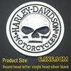 3D Metal Skull Car Emblem: Halloween Harley Hood, Tail, and Side Sticker