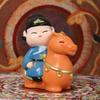 Chinese Style Horse Riding Ornament Cartoon Men Women Resin Figurine Statue Sculpture Home Office Desktop Decoration Souvenir Gift