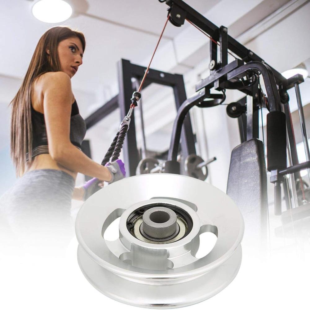 Universal Fitness Pulley Wheel Silver Pulley Wheel Strength Training Pulley Home Gym Upgrade