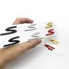 1pcs 4 S ABS New Car logo Fender side sticker Rear Bumper tail door trunk sticker car rear Emblem sticker styling Accessories