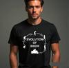 Evolution Of Biker Mens T-Shirt, Motorbike Rider Motorcycle Novelty Gift For Dad