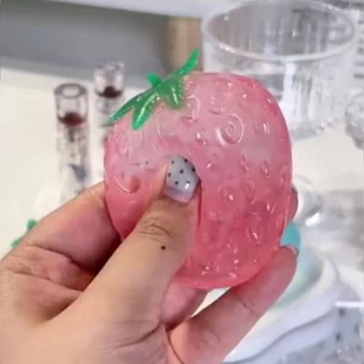 Anti-Stress Stress Relief Strawberry Squeeze Soft Slow Rebound Pinch Tpr Sensory Fidget Adult