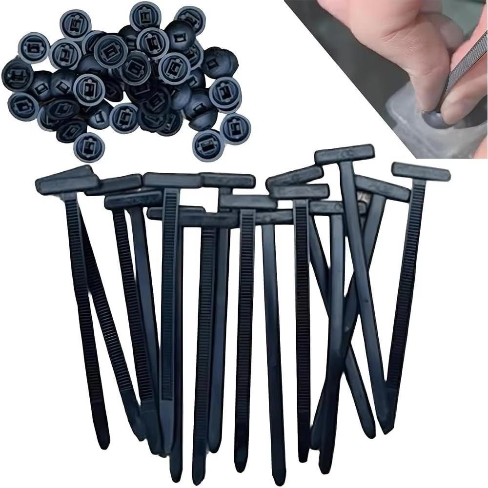 10/20/30/40/50/100pcs Premium Plastic Wire Ties Heavy Duty Cable Self-Locking Nylon Zip Ties Straps For Mudguard Plate Trunk