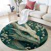 Dragon Round Area Rug,Carpet Rug for Living Room Bedroom Sofa Playroom Decor,Non-slip Floor Mat