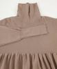 Yours BEXU1724 High Neck Gathered Peplum Size Gray Women's Knit, M,
