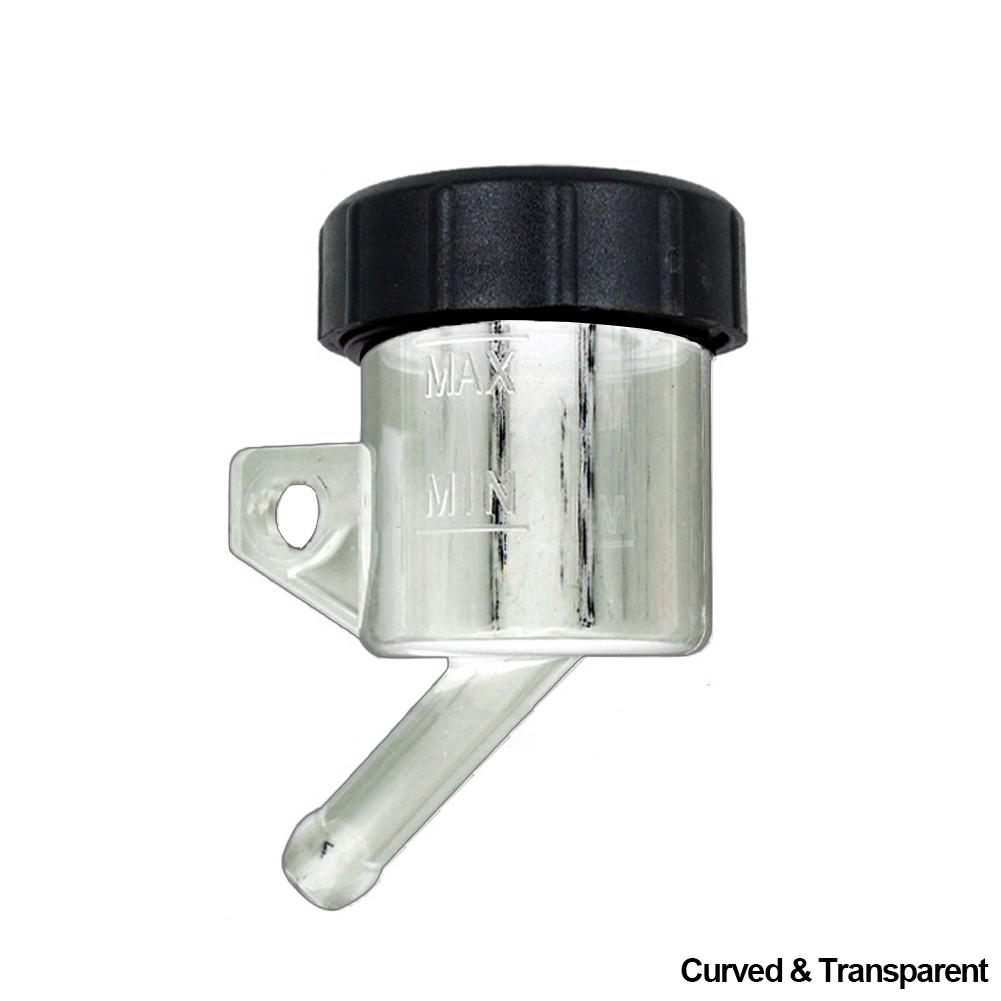 

Универсальный мотоциклетный передний резервуар для тормозной жидкости, резервуар сцепления Push Up, чашка для масляной жидкости, разделенная масляная чашка, верхний насос для масла Curved Transparent