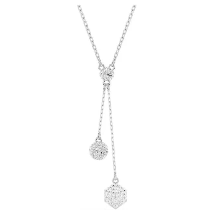 

Swarovski Dextera Cubic Sphere Crystal Necklace Women necklace Silver 5693207 Box+Shopping Bag (Random Color)