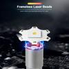 Leistungsstarke Mini-LED-Taschenlampe Taschenformat Aluminiumlegierung Kleine Taschenlampe Eingebauter Akku Typ-C Wiederaufladbar Notbeleuchtung Laterne