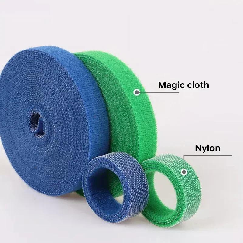 2/5M/Roll 12mm Width Cable Organizer USB Cable Winder Management nylon Free Cut Ties Mouse earphone Cord cable ties