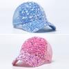 Sequined Baseball Hat for Girls Boys Breathable Sports Hat For Outdoor Activity Fashion Photo Props