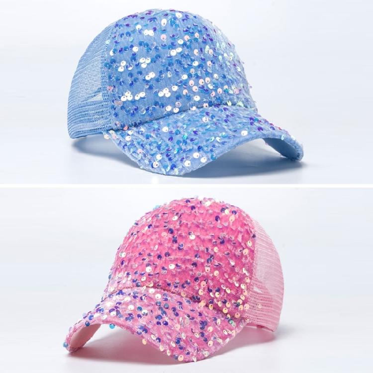 Sequined Baseball Hat for Girls Boys Breathable Sports Hat For Outdoor Activity Fashion Photo Props