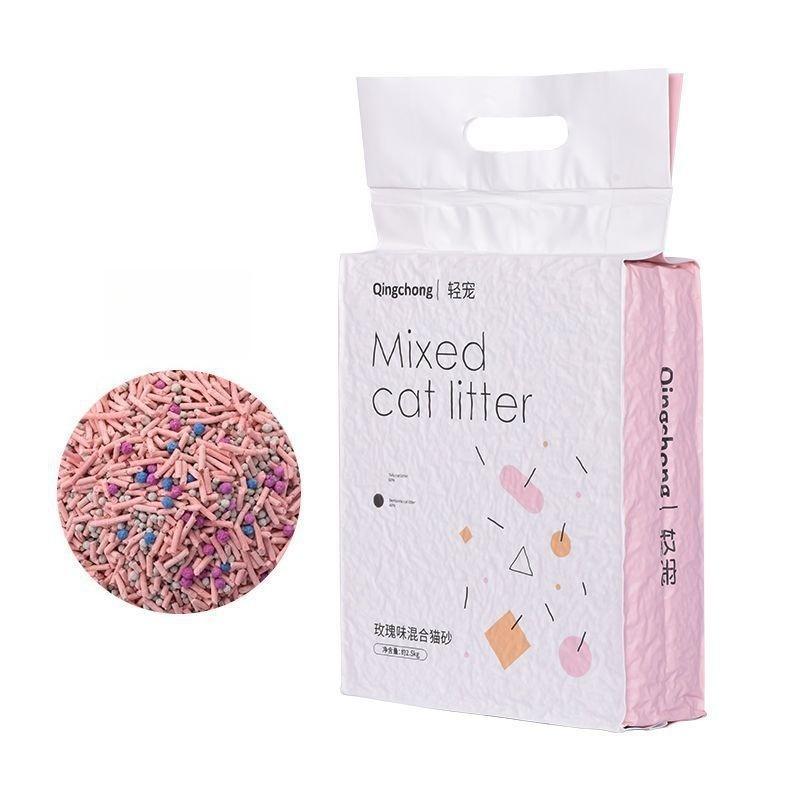 

Тофу Наполнитель для кошек Контроль запаха Комкующийся Пылеобразный Наполнитель для кошек Бентонитовый песок Смешанный наполнитель для кошек Песок тофу Бесплатная доставка Товары для кошек Rose-scented [Mixed Cat Litter 2.5kg]