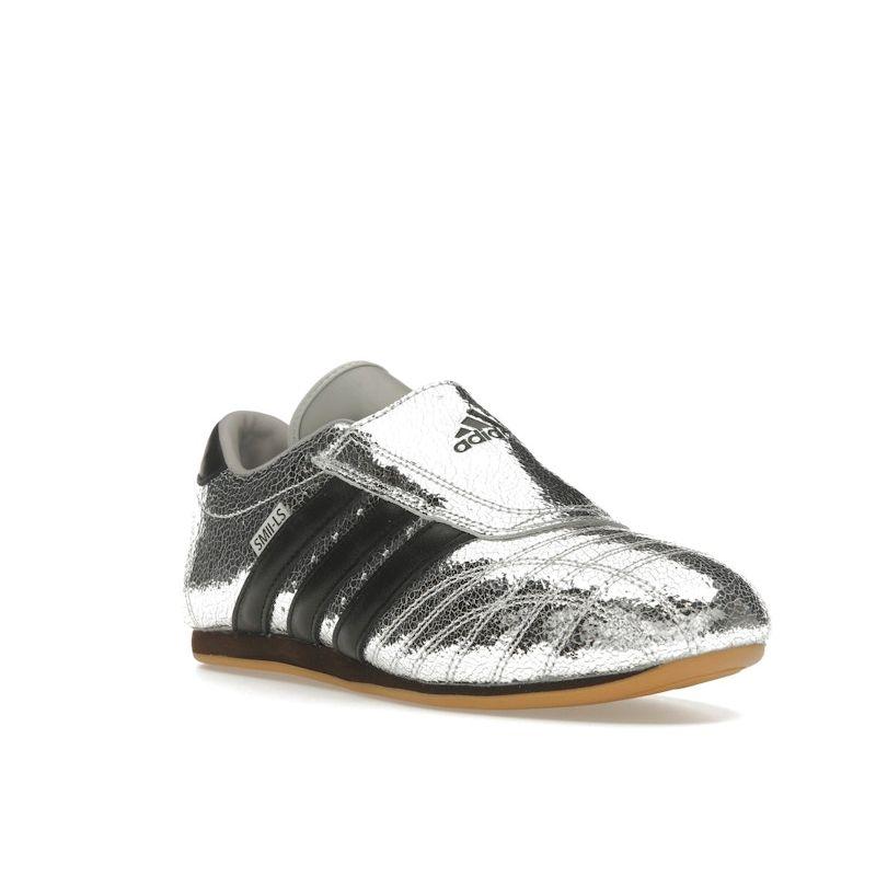 adidas Taekwondo Argento Metallizzato Nero Scarpe da Ginnastica da Donna Core-Black Gomma JH9664