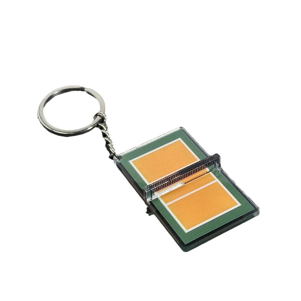3D Acrylic Badminton & Table Tennis Nostalgic Sports Keychain Pendant