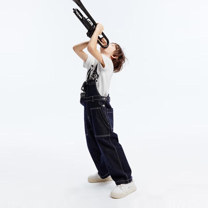 Piccolo MO&Co. Tute in denim unisex per bambini