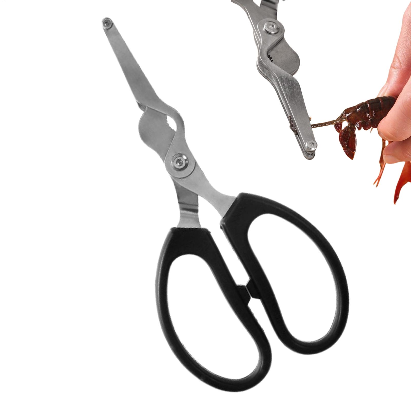 Multi Functional Shrimp Scissors Shrimp Back-Opening Tail Cutter Lobster Cutting Seafood Scissors Shrimp Gill Cutting China Mainland