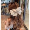 New Dongdaemun Princess Extra Large Bow Headpiece Lace Socialites' Banquets Hair Clip