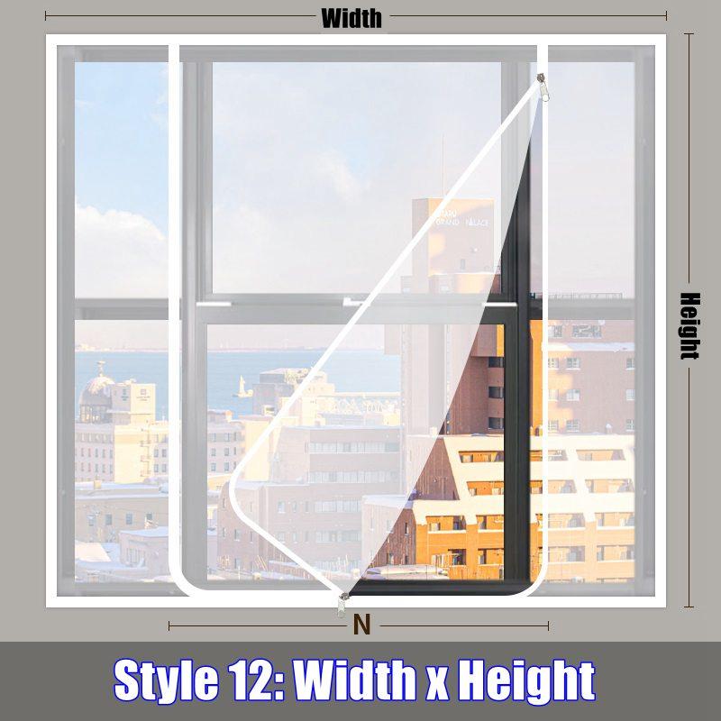 Winter  Window Curtain Keep Warm Transparent Film With Double Zipper Windproof Self-Adhesive Clear Soft Glass Shrink Heat Film