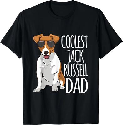 Coolest Jack Russel Dad Jack Russell Terrier Father Dog Gift Unisex T-Shirt