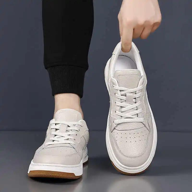 Fashion High Platform Perforated Fashion Man Shoes Flats Men's Sneakers Large Sizes Men's Loafer Sports Nice Original Sneskers