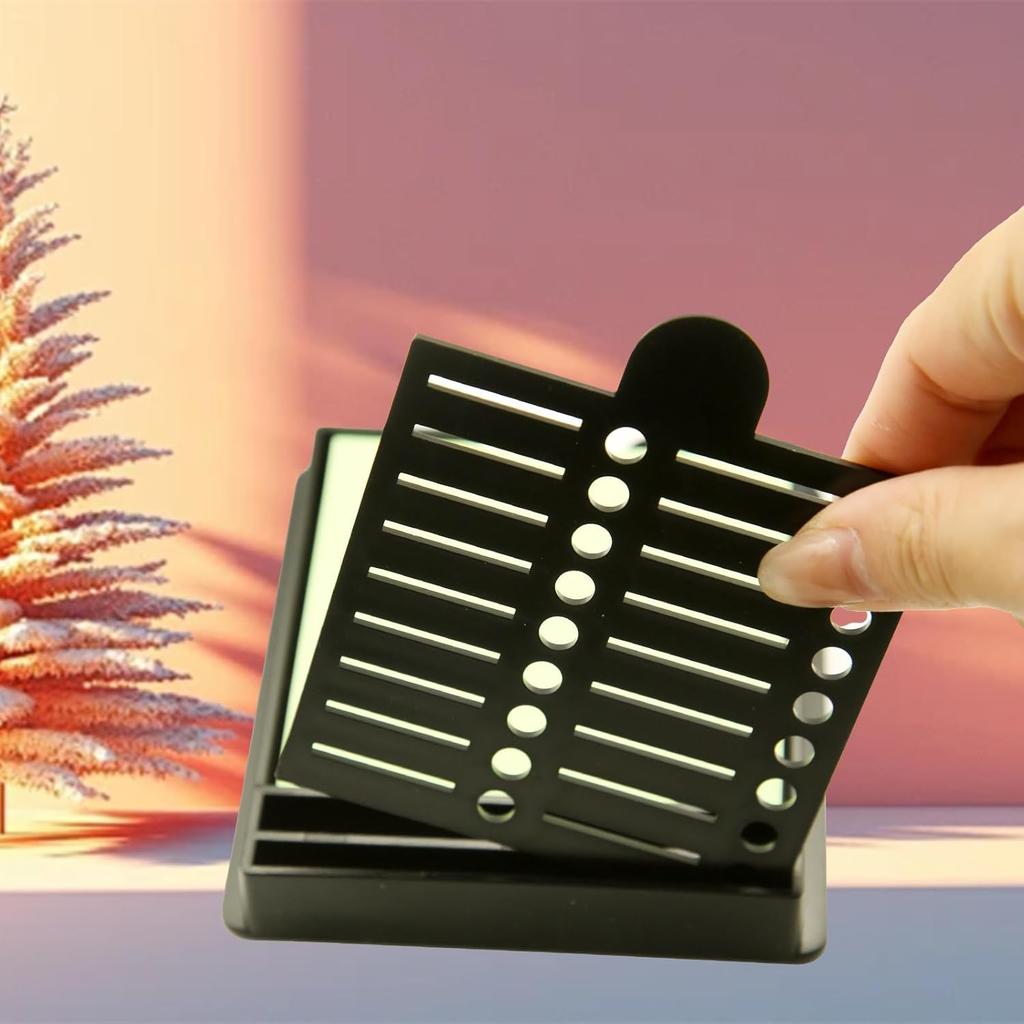 Sticky Note Holder with Five Different Templates & Sticky Notes,Dispenser Applicable Size 3x3 Inches, Sticky Stencil & Holder Suitable for Home or