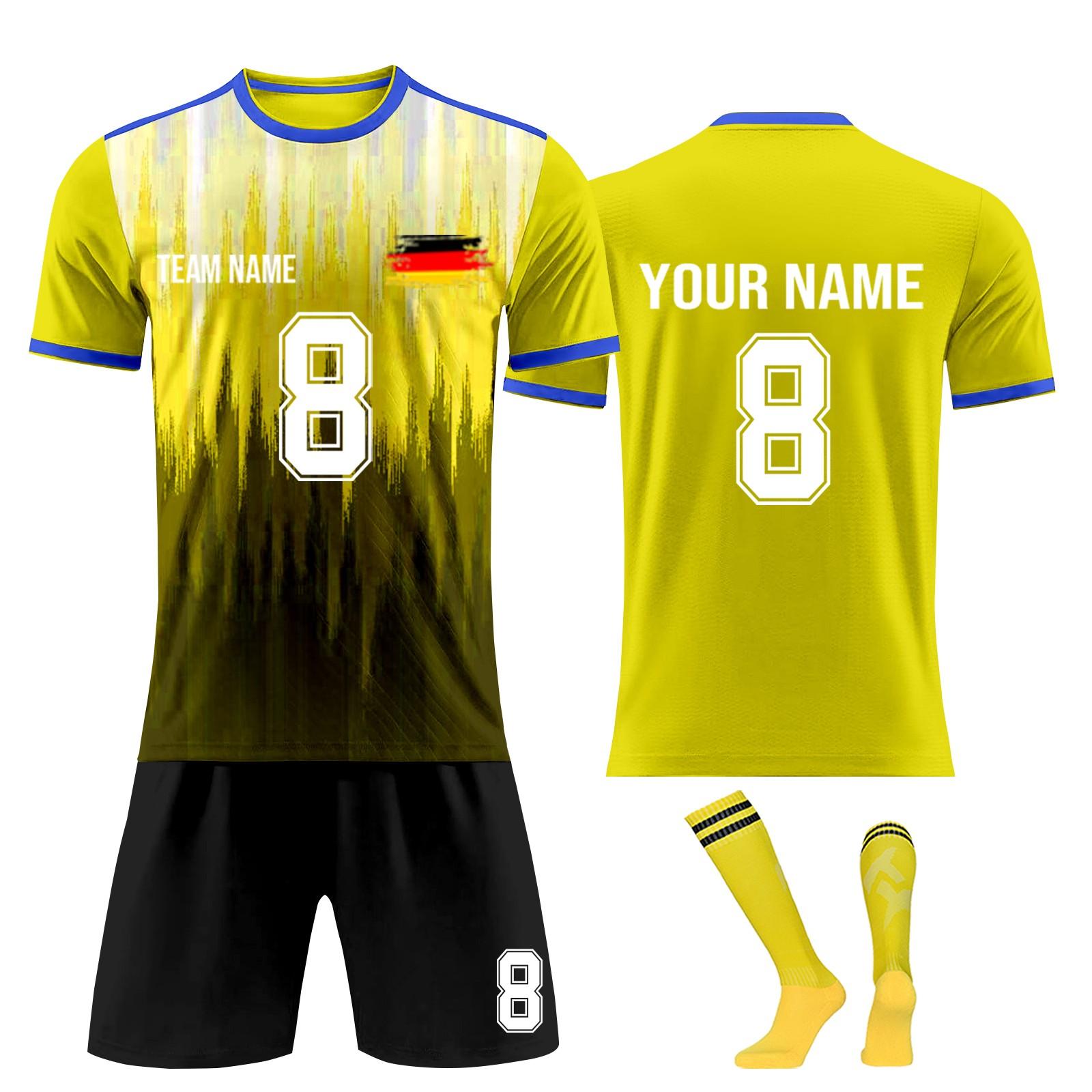 

Комплект персонализированных рубашек для мужчин и девочек с именем и номером, футбольные майки на заказ для мальчиков, тренировочный костюм M