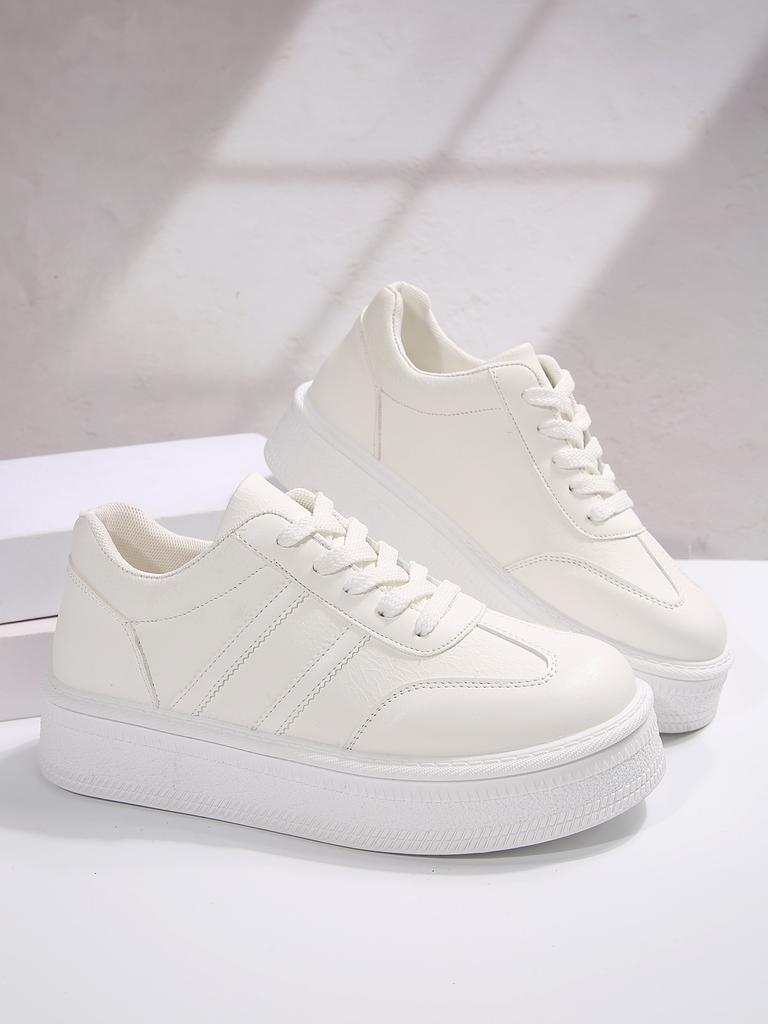 Fashion 2025 New Style Casual Shoes For Women, Ladies Platform Shoes, White Shoes, Comfortable Sneakers, Increase
