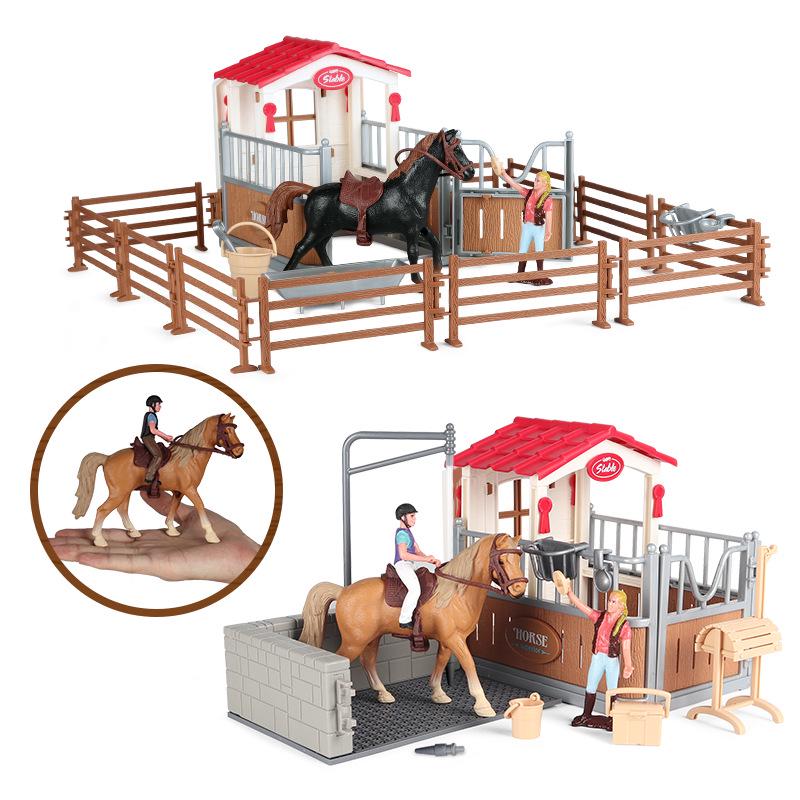 Children's Thousand-Mile Horse Simulation Model Toy and Sand Table Set