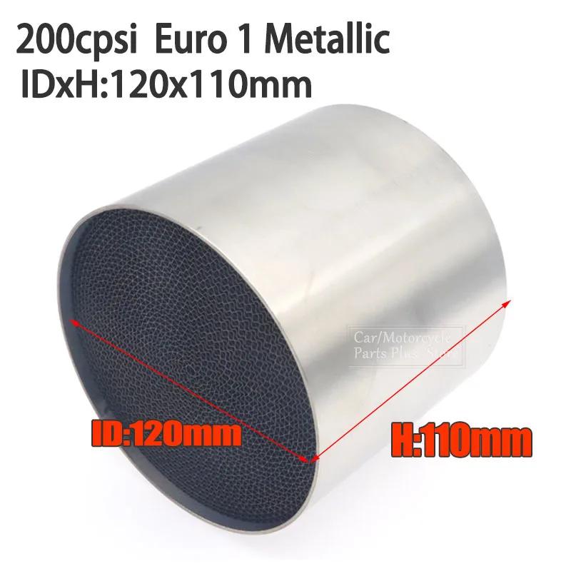 114X100mm 200CPSI High Quality Flow Catalytic Converter Filter Packets Universal Metallic Honycomb Catalytic Converter Metallic Catalyst