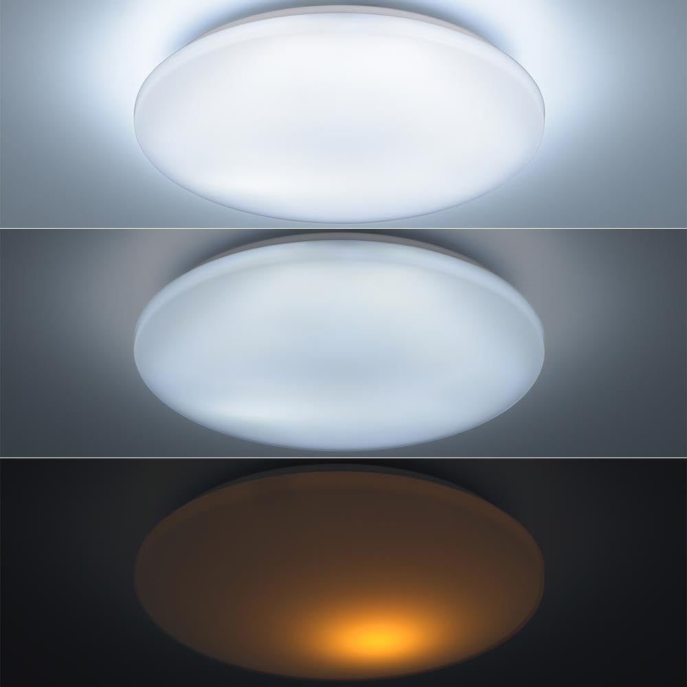 OHM Electric LED Ceiling Light, 6-tatami (approx. 16 sq ft), Compact, Dimmable, 3 Levels, Daylight White, 5-Year LED Warranty, LE-Y26S6-WD, 06-5058