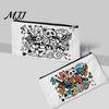 Kids Pencil Case DIY Coloring Cartoon Case, Color Your Own Canvas Pen Childrens Drawing Bag, Stationery Zipper Pouch Art Crafts for Students, Students