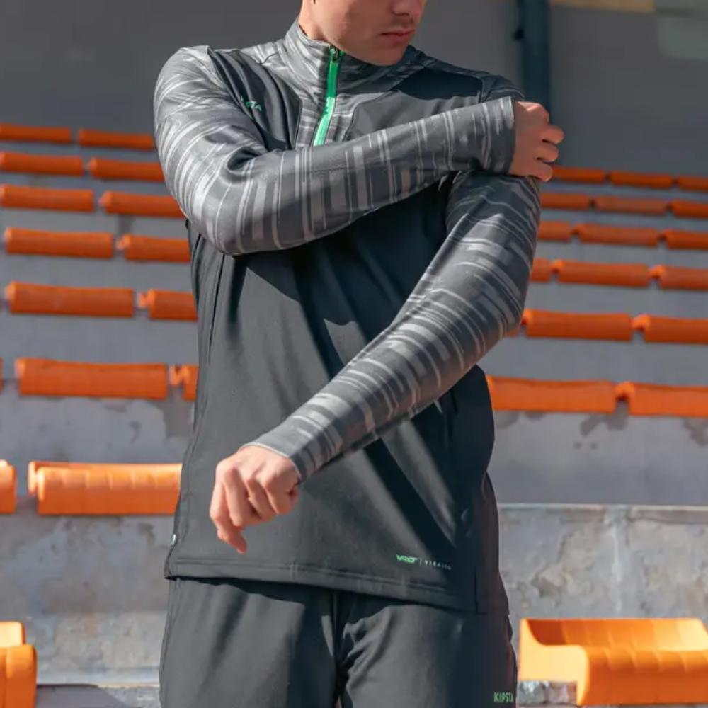 DECATHLON KIPSTA Viralto Club Slim Fit Breathable Soft Soccer Jersey Men's Graphite Grey