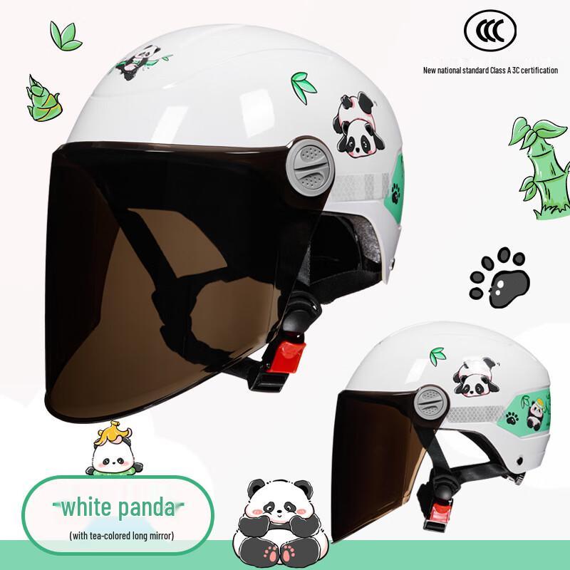 Children s Cartoon Panda Electric Scooter Helmet