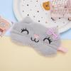 Plush Squinting Eye Mask: Breathable, Light-blocking, and Comfortable for Autumn/Winter Sleep.