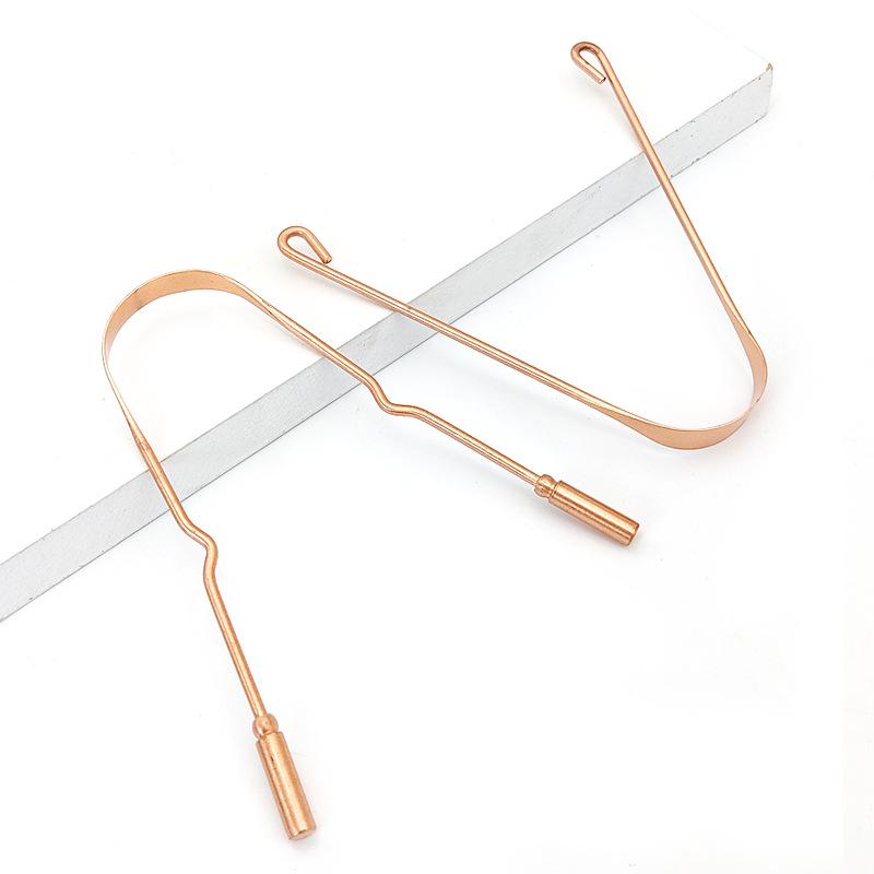 Portable Pure Copper Tongue Scraper and Cleaner Tool
