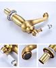 Luxury Basin Bath Faucet European Retro Single Handle Antique Bronze for Cold and Hot Water Sink Mixer Tap Mixer