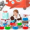 Airplane Honeycomb Centerpieces, 9 Pcs Aircraft Honeycomb Centerpieces Airplane Party Centerpieces, for Airplane Birthday Party Decorations