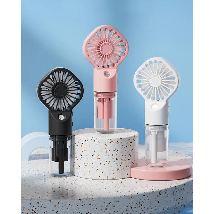 1Pcs Portable Handheld Spray Fan Water Spray Mist Fan Student Dormitory Mini Fan Summer Supplies Cooling Tools Outdoor Small Fan