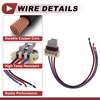 ABSOPRO 1 Set Headlight Socket Wiring for Fiat 500X Part Bulb Pigtail Connector Harness with Bulb Wire Plug 2016-2020, Number 68285062AA,