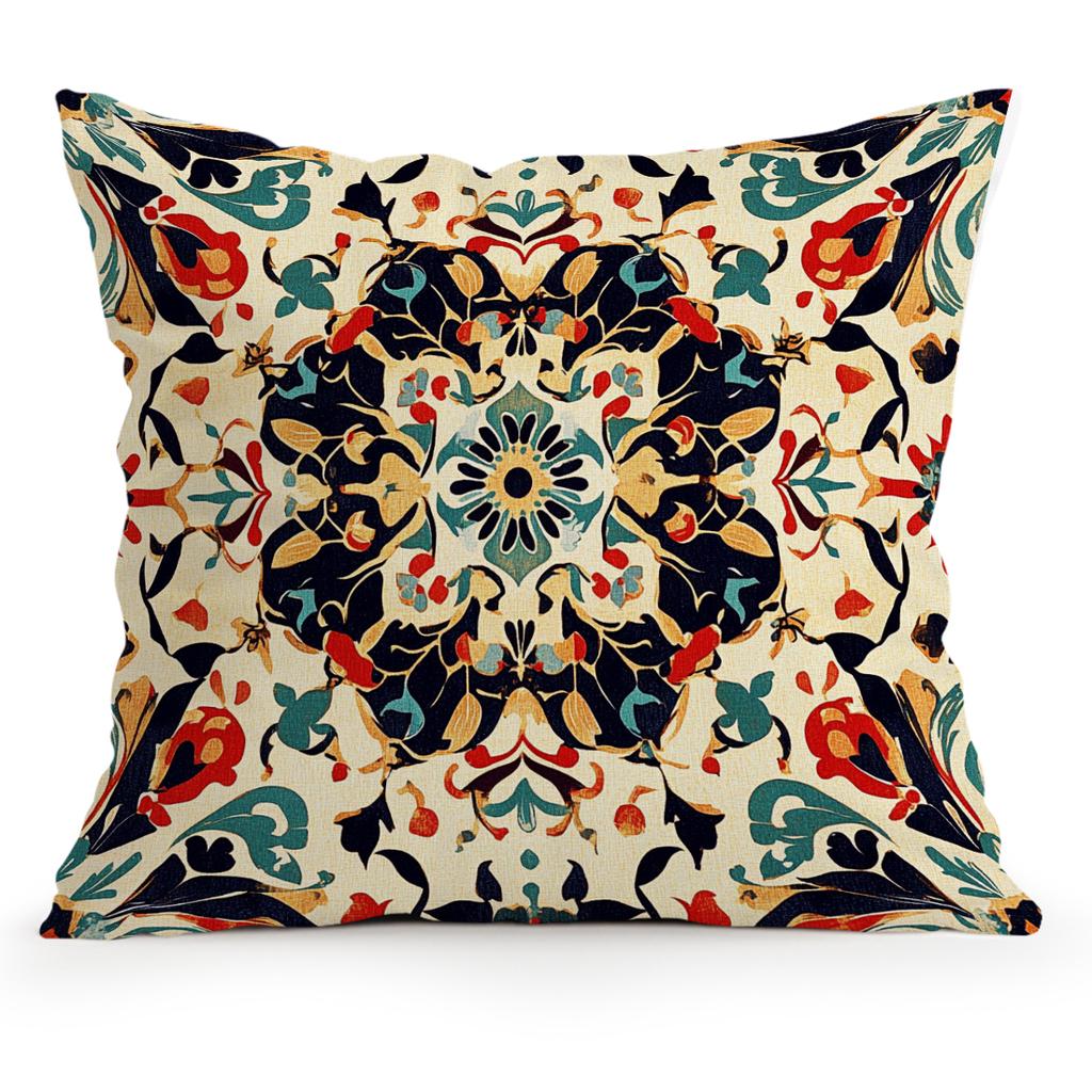 Vintage Persian Style Pillowcase Bedroom Sofa Cushion Cover 100% Polyester Living Room Cushion Pillowcase Home Decor