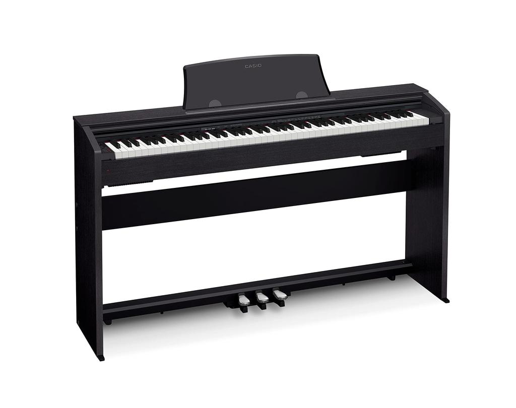 CASIO electronic piano Privia Black wood finish 88-key PX-770BK