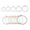50pcs/lot Big Hoops Circle Earrings Gold Color  Round Earring Wire Circle for DIY Dangle Drop Earring Jewelry Making Accessories