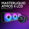 Cooler Master Ml 360 Atmos Ii Lcd Argb Aio Cpu Cooler Black 360mm