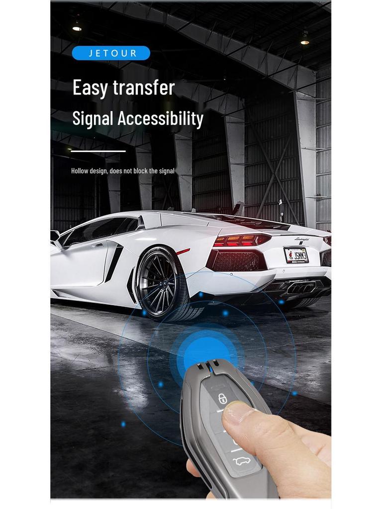 Jetour X70/X90 Plus Key Case: Full-Cover Car Bag for X70 Coupe