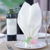 Table Decoration Mori Tulip Flower Alloy Napkin Ring Metal Painted Napkin Ring For Home Dining Party Gift
